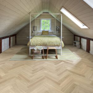 Alternative view of Kahrs Herringbone AB Dim White