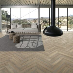 Alternative view of Kahrs Herringbone Oak CC Vintage White