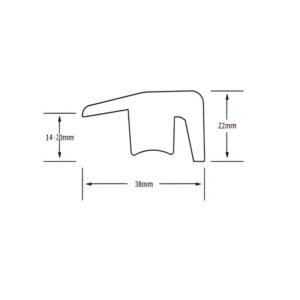 Alternative view of Kahrs L Moulding 38mm x 22mm x 2400mm